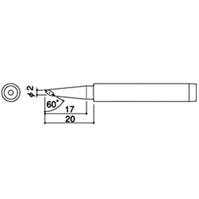 HAKKO プレストこて先 980-T-BC ハッコー ハッコウ 白光