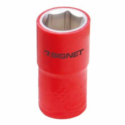 SIGNET 1/2DR 絶縁ソケット 6角 18MM E41418 シグネット