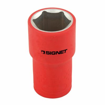 SIGNET 1/2DR 絶縁ソケット 6角 21MM E41421 シグネット