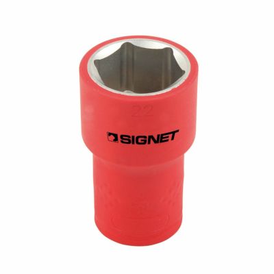 SIGNET 1/2DR 絶縁ソケット 6角 22MM E41422 シグネット