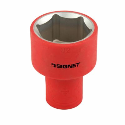 SIGNET 1/2DR 絶縁ソケット 6角 32MM E41432 シグネット