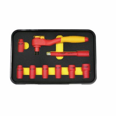 SIGNET 3/8DR 絶縁ソケットセットラチェットハンドル 9PCS E81409 シグネット