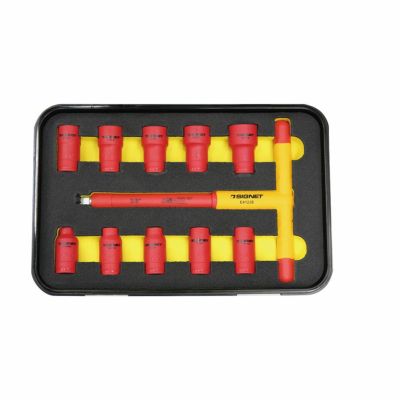SIGNET 3/8DR 絶縁ソケットセットT型ハンドル 11PCS E81511 シグネット