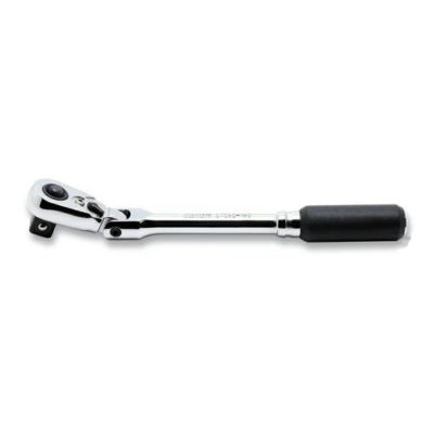 Ko-ken Z-EAL 3/8 (9.5mm)SQ. プッシュボタン式首振りラチェットハンドル(スリム) 全長160mm 2726ZB-3/8(L160)