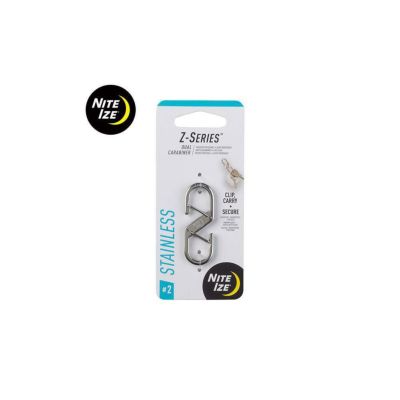 NiteIze Z カラビナー♯2　ステンレスシルバー 　(入口部7mm) NI59261