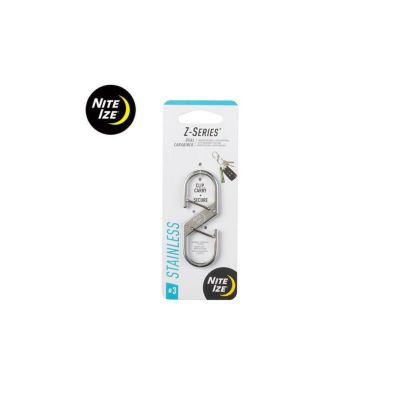 NiteIze Z カラビナー♯3　ステンレスシルバー 　(入口部10mm) NI59262