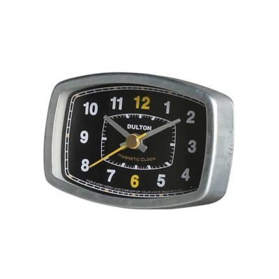 DULTON MAGNETIC CLOCK RECTANGLE BLACK  H20-0244RCBK