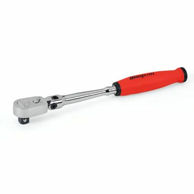 SNAP-ON 3/8dr デュアルソフトグリップロングハンドルコンパクトフレックスヘッドラチェット レッド FHCLF72RR