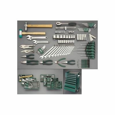 SATA(サタ)　EA689SW　[87個組]ツールワゴン付工具セット(ﾄﾚｰ入)