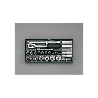 SATA(サタ)　EA687YA-5　1/2 DR ソケットレンチセット(ﾄﾚｰ入り)
