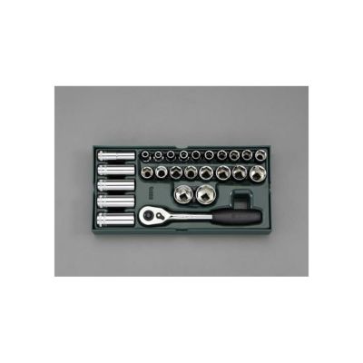 SATA(サタ)　EA687YA-4　1/2 DR ソケットレンチセット(ﾄﾚｰ入り)