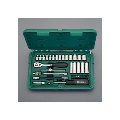 SATA(サタ)　EA687AC-1　1/4 DR  ソケットレンチセット