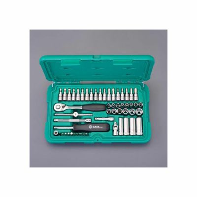 SATA(サタ)　EA687AA-1　1/4 DR ソケットレンチセット(ﾐﾘｻｲｽﾞ)