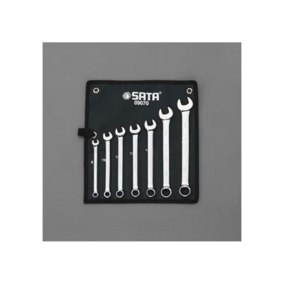 SATA(サタ)　EA684AA　8-19mm/７本組 片目片口スパナ