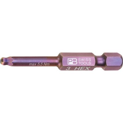 PB SWISS TOOLS  E6.212/3 ボールポイントビット 3mm 六角穴用
