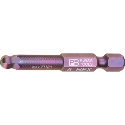 PB SWISS TOOLS  E6.212/5 ボールポイントビット 5mm 六角穴用