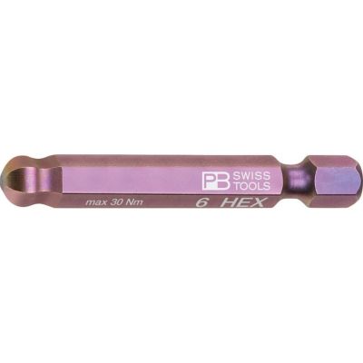 PB SWISS TOOLS  E6.212/6 ボールポイントビット 6mm 六角穴用