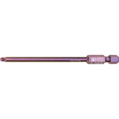 PB SWISS TOOLS  E6L.212/3 　ボールポイントビットロング　 3mm 六角