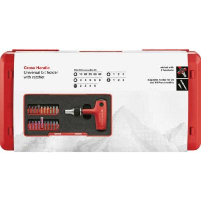 PB swiss tools クロスハンドルラチェット式ドライバー 1255.MRSETCBB