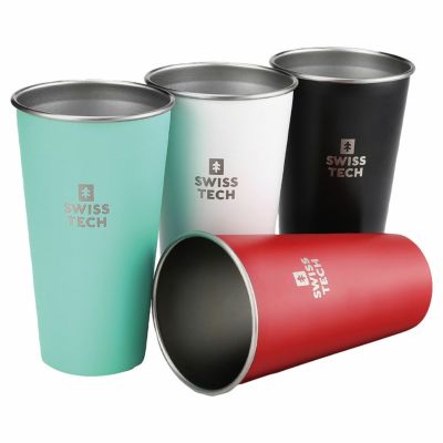 SWISS TECH ステンレス4色カップセット 591ml ST001081